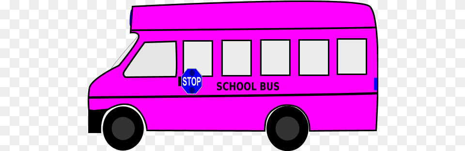 Download Pink Clipart School Bus Pink Bus Clipart, Minibus, Transportation, Van, Vehicle Free Transparent Png
