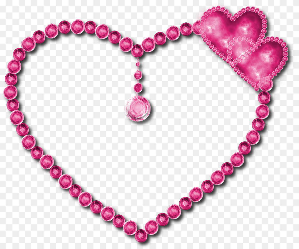 Download Pink Diamond Heart Pic Love Heart In Diamonds, Accessories, Jewelry, Necklace Free Png