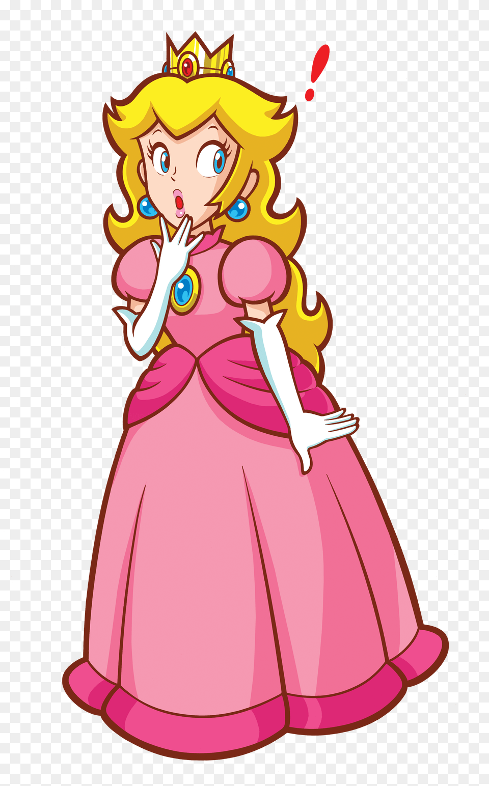 Download Pink Flower Peach Mario Super Princess Hq Image Super Princess Peach Ds, Female, Cartoon, Child, Person Free Transparent Png