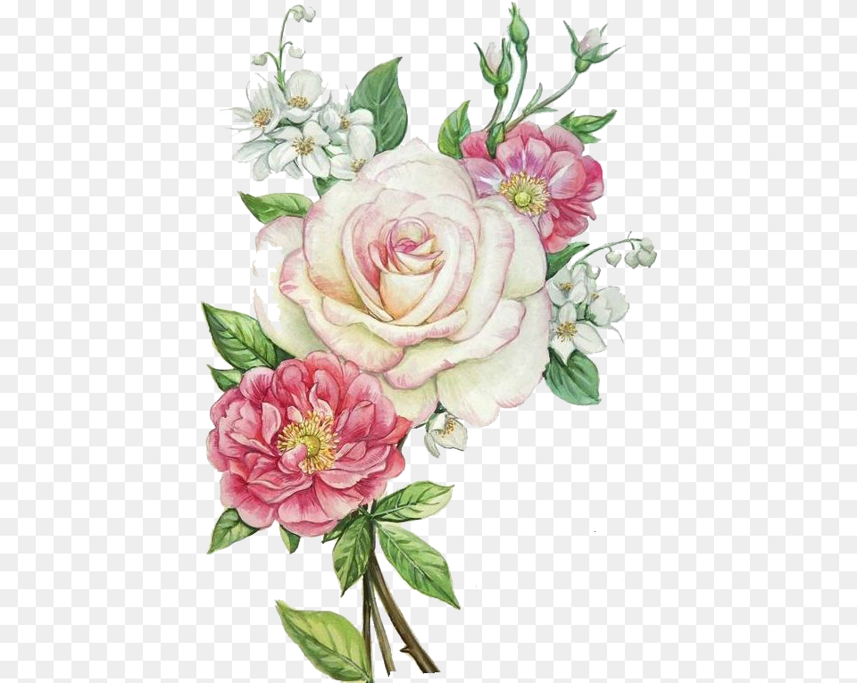 Download Pink Flowers Photo Clipart Flores Brancas E Rosas, Art, Floral Design, Flower, Graphics Free Png