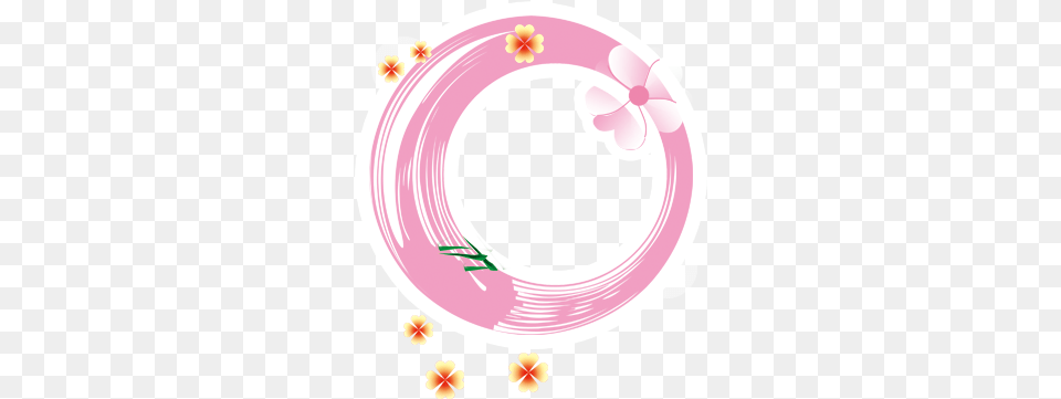 Download Pink Frame Flower High Quality Hq Circle, Disk Png Image