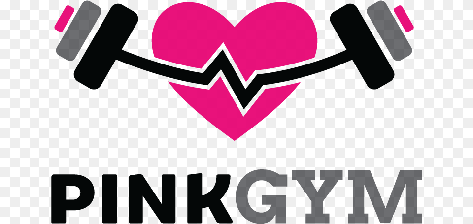 Download Pink Gym Logo Logo De Gym, Heart Png