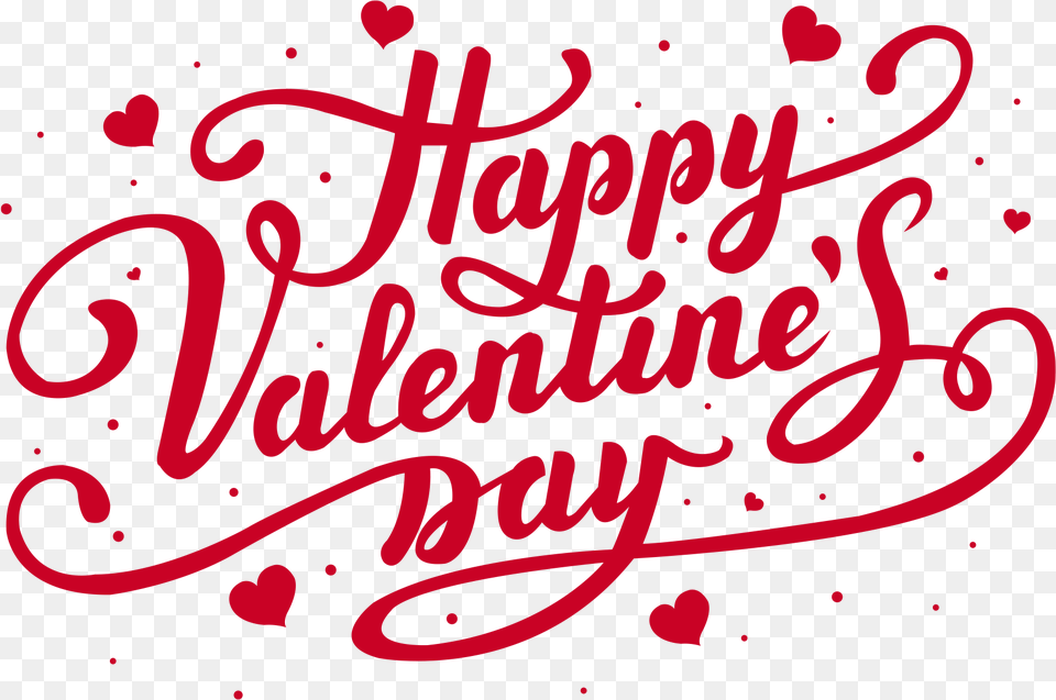 Download Pink Happy Valentine Day, Calligraphy, Handwriting, Text Png