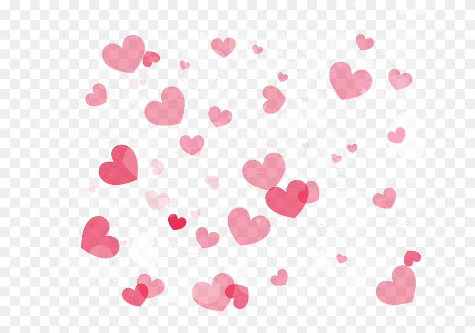 Download Pink Heart Background Transparent Background Hearts, Art, Floral Design, Flower, Graphics Free Png