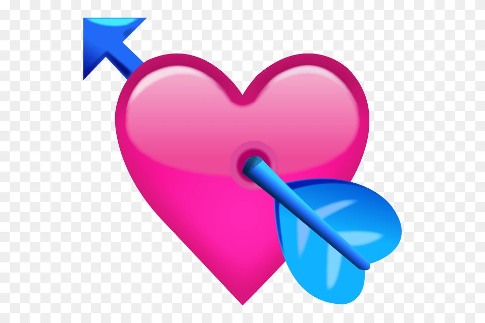 Pink Heart With Arrow Emoji Icon Emoji Island, Food, Sweets, Candy Free Png Download