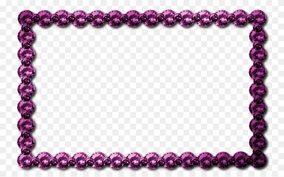 Download Pink Jewel Border Clipart Clip Art Purple Necklace, Accessories, Jewelry, Gemstone Png Image
