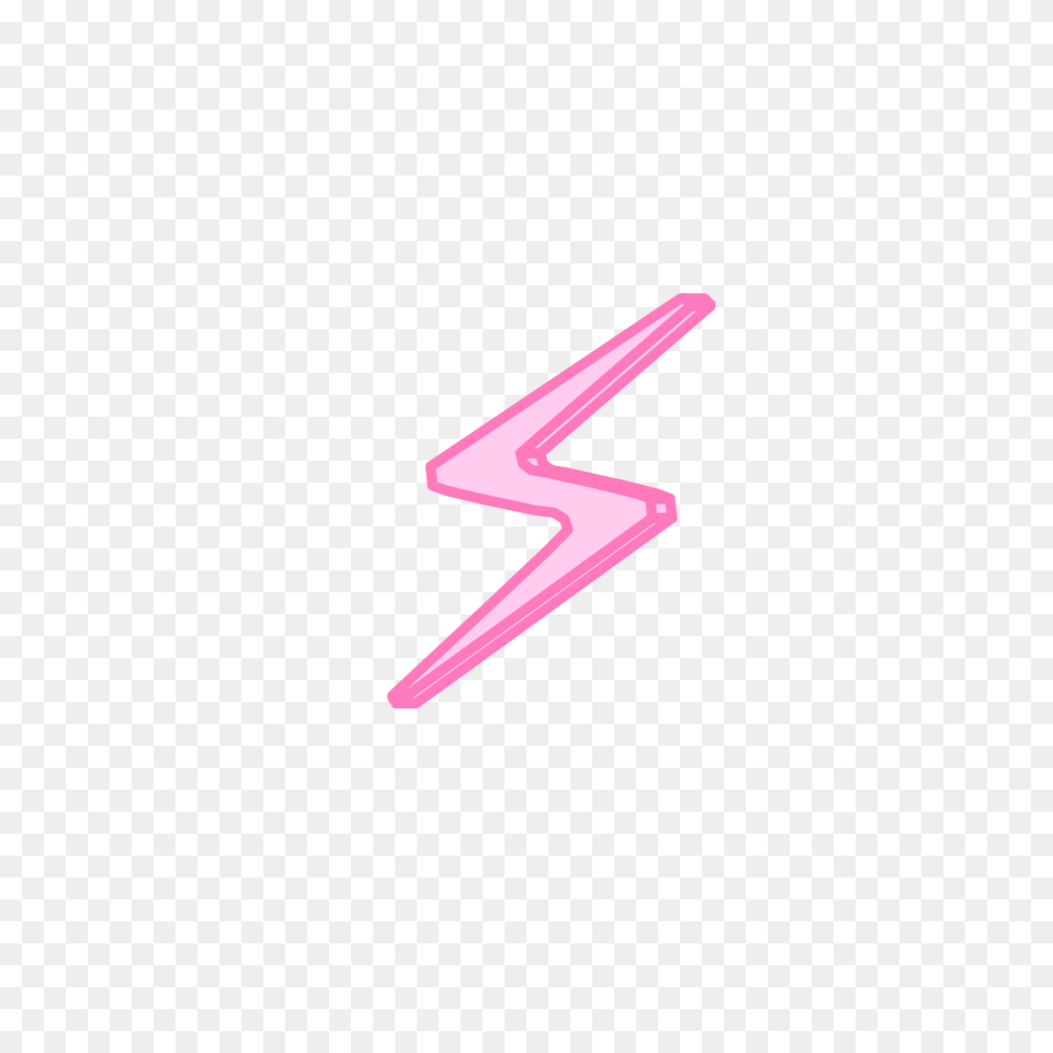 Download Pink Lightning Bolt Sticker Freetoedit Hd Parallel, Light, Cutlery, Fork, Symbol Free Transparent Png