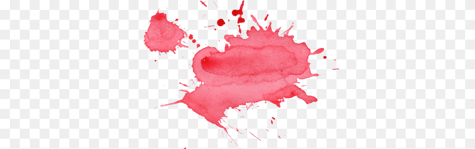Download Pink Paint Splatter Watercolor Red Background, Stain Free Transparent Png