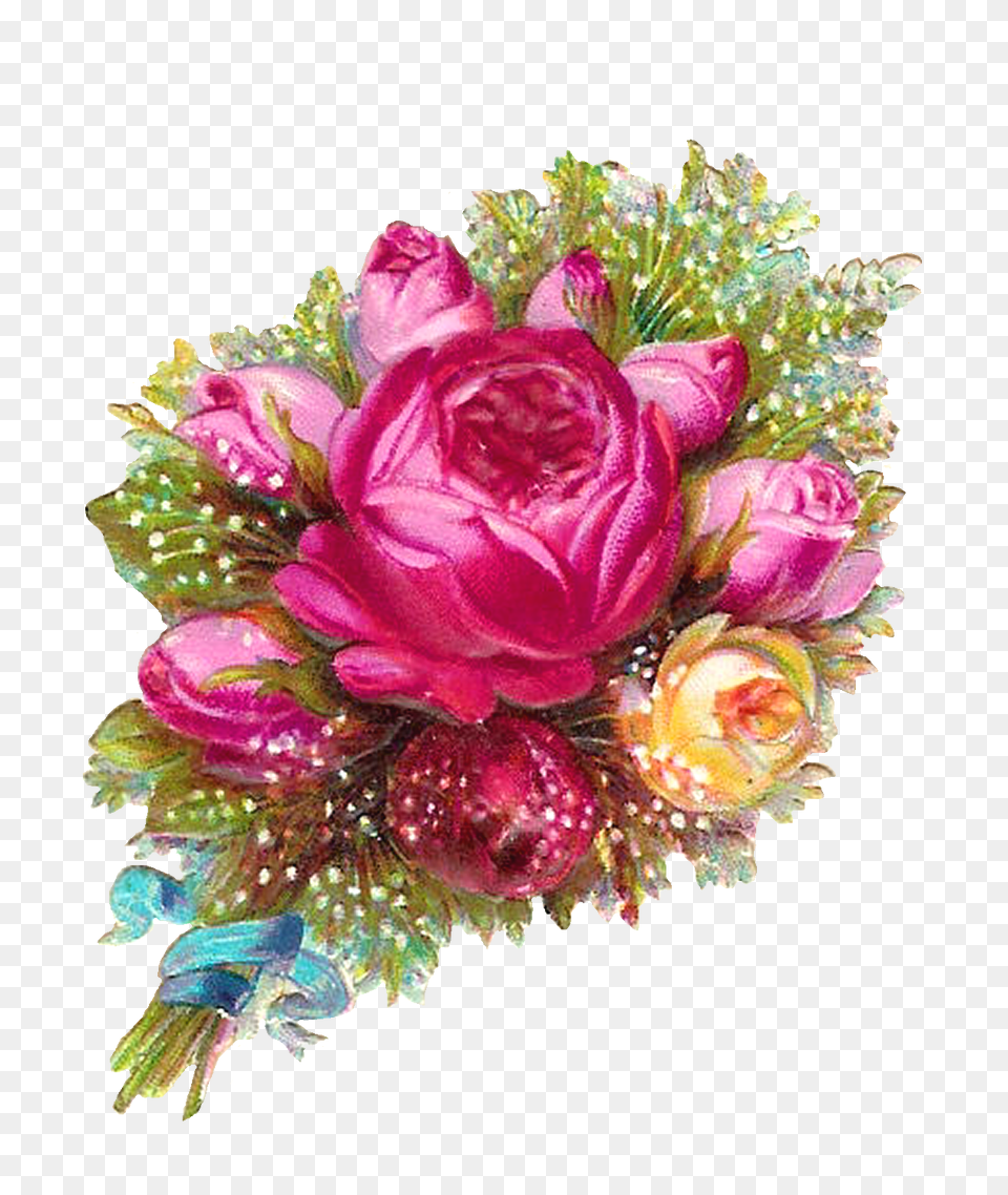 Download Pink Roses Flowers Bouquet, Accessories, Plant, Flower Bouquet, Flower Arrangement Free Png