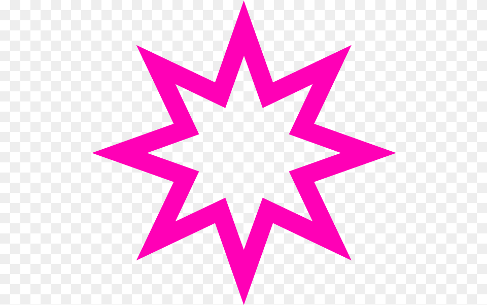 Download Pink Star Vector Image With No Background 8 Point Star Outline, Star Symbol, Symbol Png