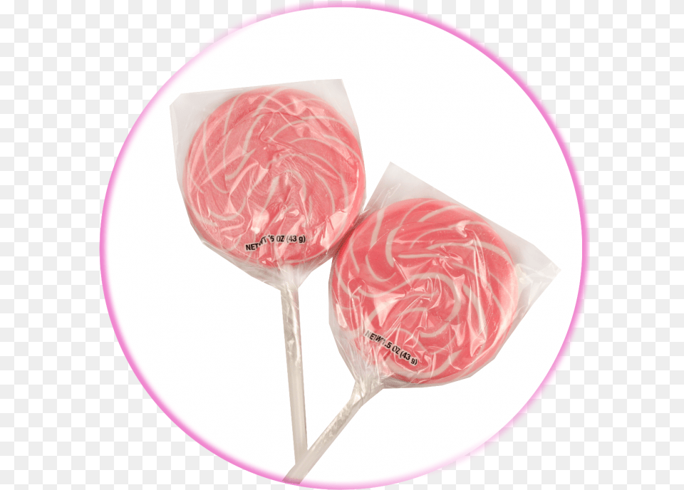 Download Pink Swirl Lollipops Lollipop With No Lollipop, Candy, Food, Sweets, Plate Png