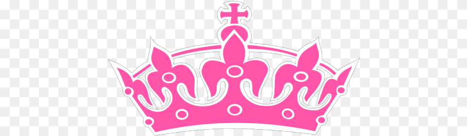 Download Pink Tilted Tiara And Number 24 Icons King Background Princess Crown Clipart, Accessories, Jewelry Free Png