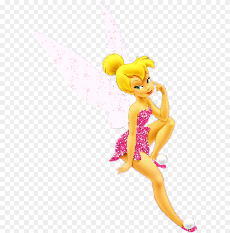 Download Pink Tinker Bell Photo Pink Tinkerbell Background, Baby, Person, Face, Head Free Transparent Png