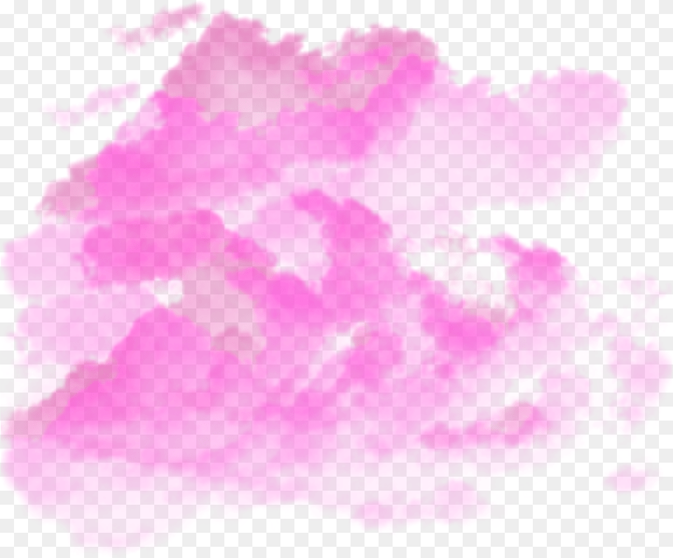 Download Pinkcloud Cloud Pink Smoke Dust Wind Transparent Blue Aesthetic Cloud, Purple, Stain, Outdoors Free Png