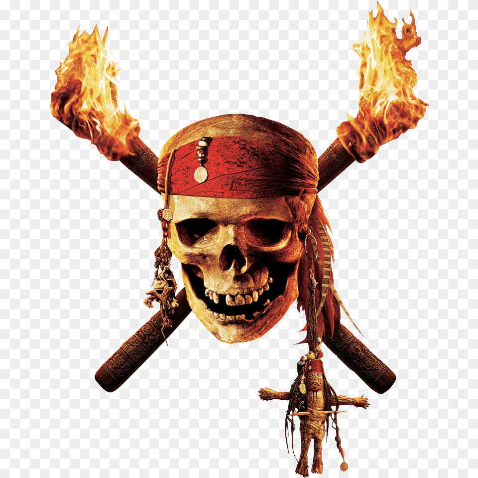 Download Pirate Skull For Free Pirates Of The Caribbean Skull, Adult, Male, Man, Person Png