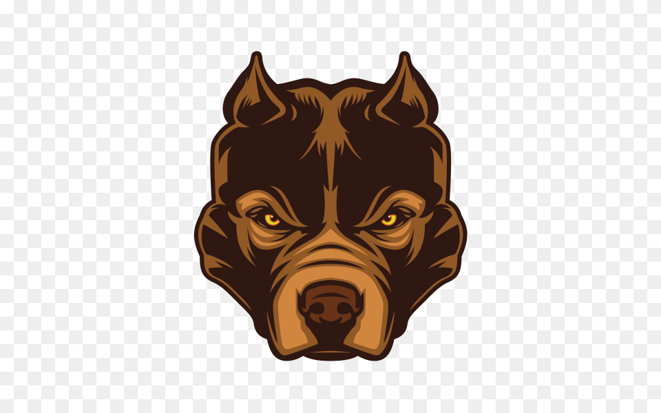 Download Pitbull Dog Head Clip Angry Pitbull, Snout, Person, Face, Animal Free Png