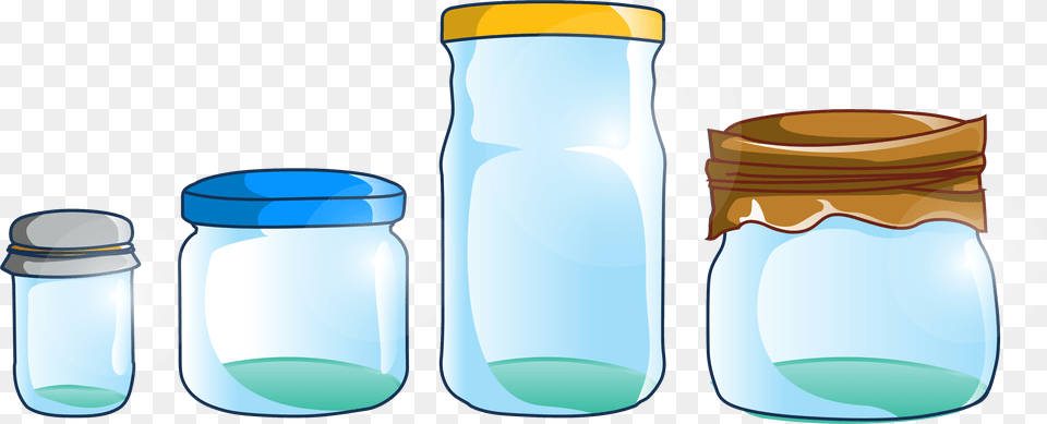 Download Plastic Bottles Clipart Jar Empty Jar Of Water Clipart, Glass Free Png