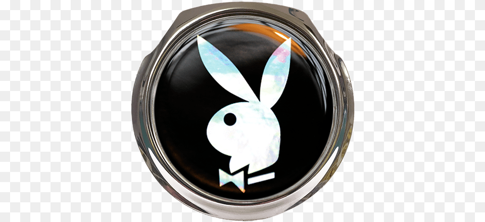 Download Playboy Car Grille Badge With Playboy Shirt Collared, Emblem, Symbol Free Png