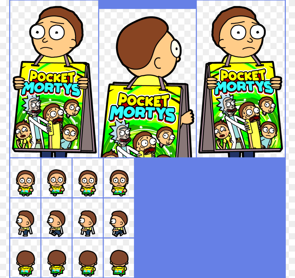 Pocket Mortys Morty Clipart Pocket Mortys Morty Smith, Book, Comics, Publication, Baby Free Png Download