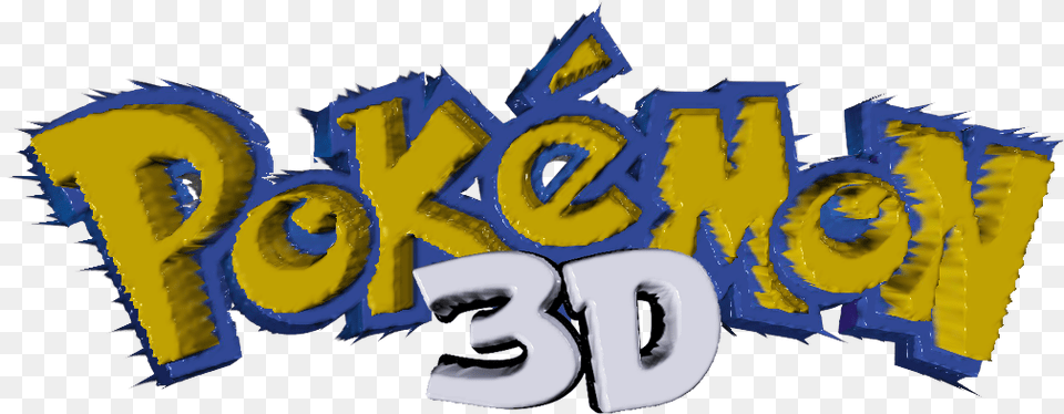 Pokemon 3d Pokemon Logo 3d Image With No Pokemon Go Logo, Text, Number, Symbol, Art Free Png Download