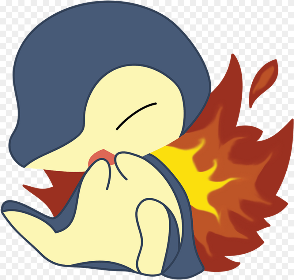 Download Pokemon Fire Cyndaquil Freetoedit Cyndaquil Portable Network Graphics, Flame, Cap, Clothing, Hat Free Transparent Png
