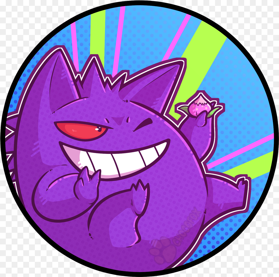 Download Pokemon Icon Gengar Pokemon Icon, Purple, Art, Disk Free Transparent Png