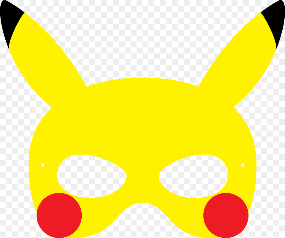 Download Pokemon Pikachu Mask More Mscara De Pikachu Pokemon Masks Printable, Animal, Fish, Sea Life, Shark Png