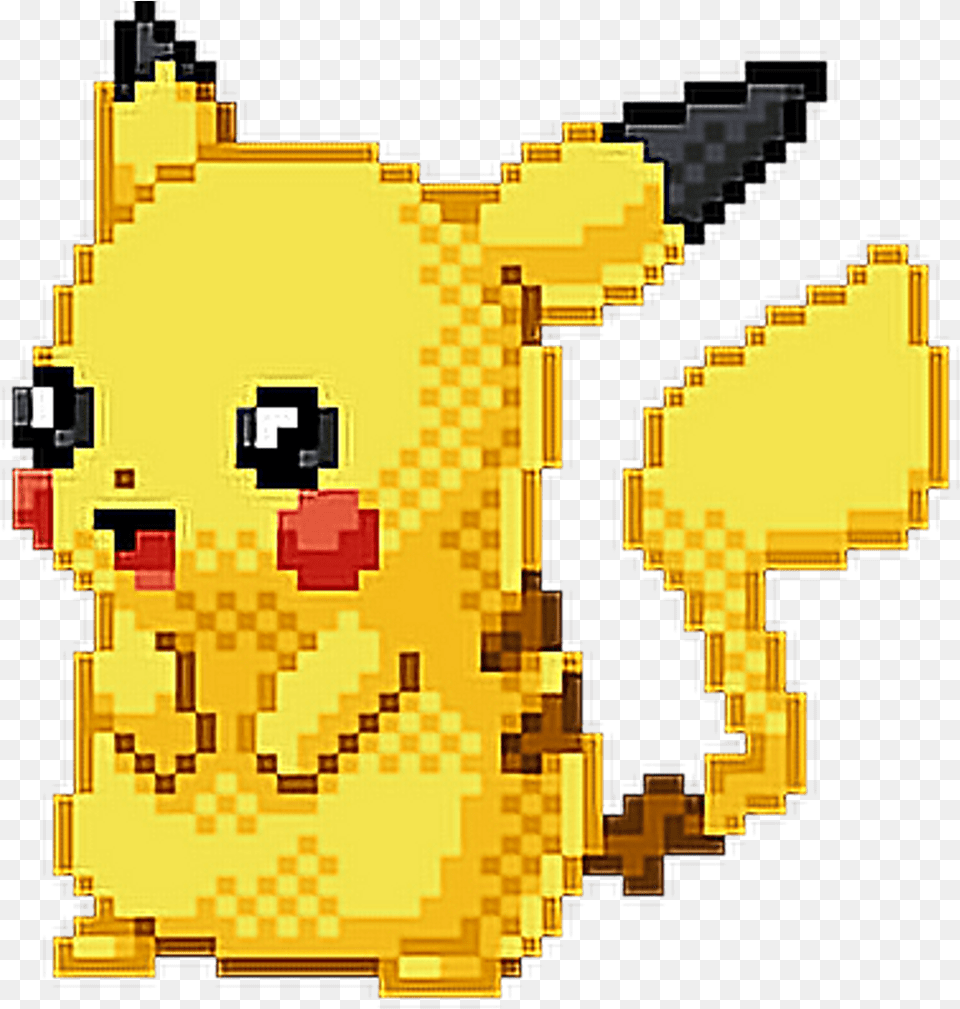 Download Pokemon Pikachu Pixel Art Pixelated Cute Pikachu Profile Picture Gif Png