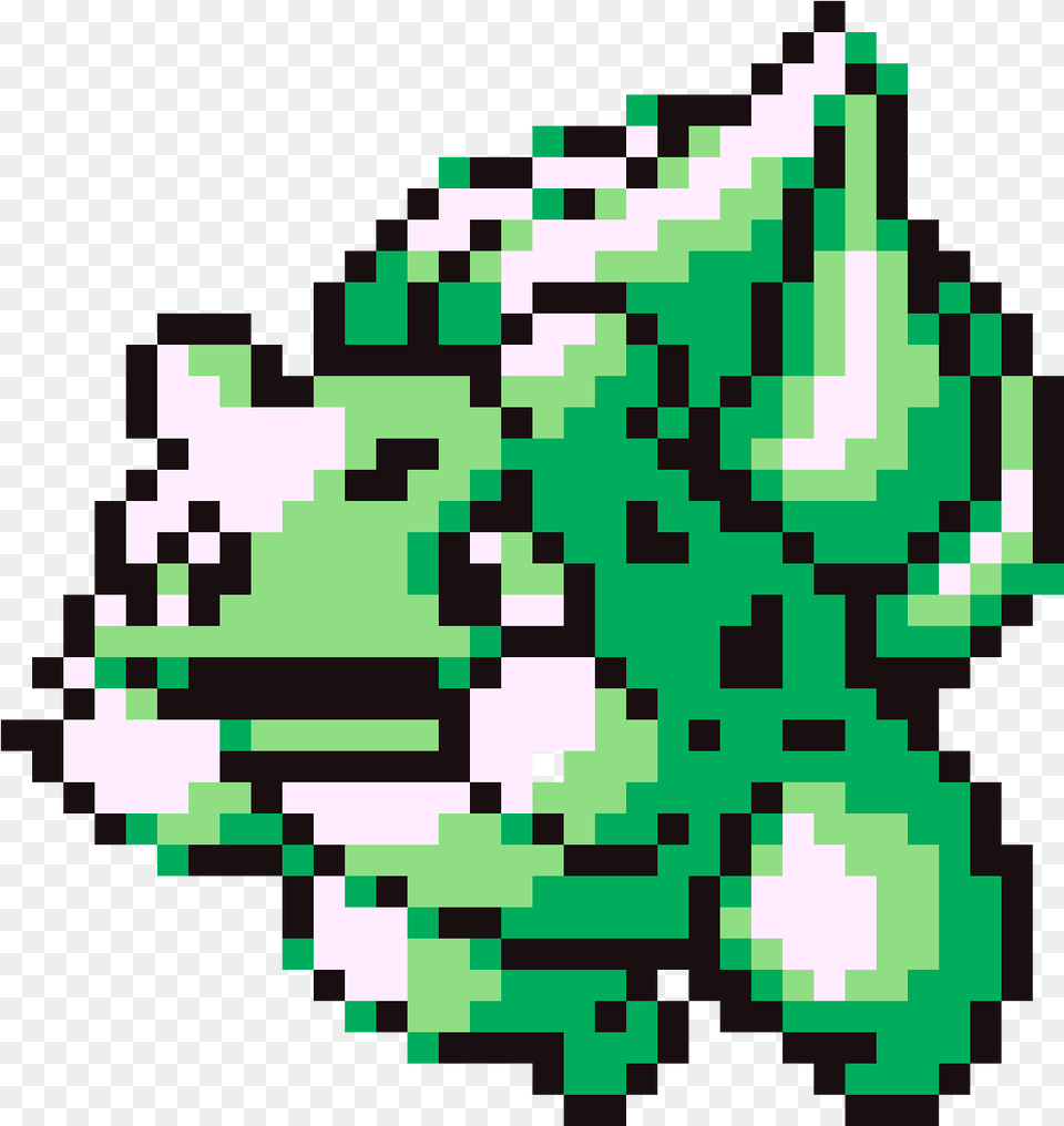 Download Pokemon Redbluegreen Bulbasaur Front Bulbasaur Pokemon Red And Blue Bulbasaur Sprite, Pattern, Accessories, Qr Code, Art Free Png