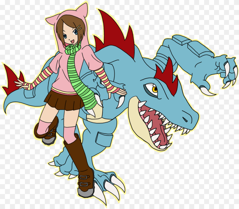 Download Pokemon Trainer And Feraligatr Dragon, Book, Comics, Publication, Baby Png Image