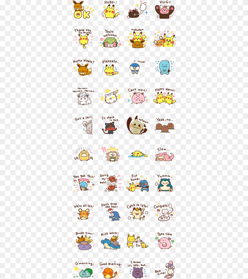 Download Pokmon Yurutto Sticker Line And Use On Whatsapp Pokemon Stickers For Whatsapp, Text, Book, Comics, Publication Free Png