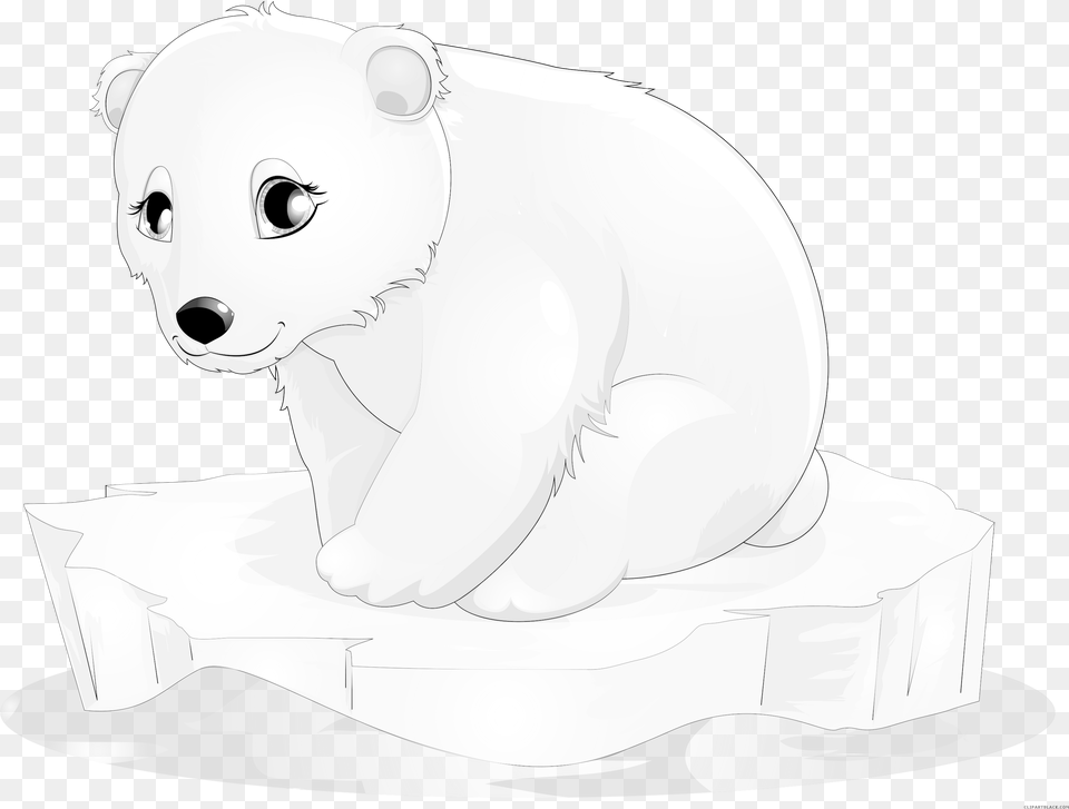 Polar Bear Clipart Transparent Polar Bear Cartoon, Baby, Person, Animal, Wildlife Free Png Download