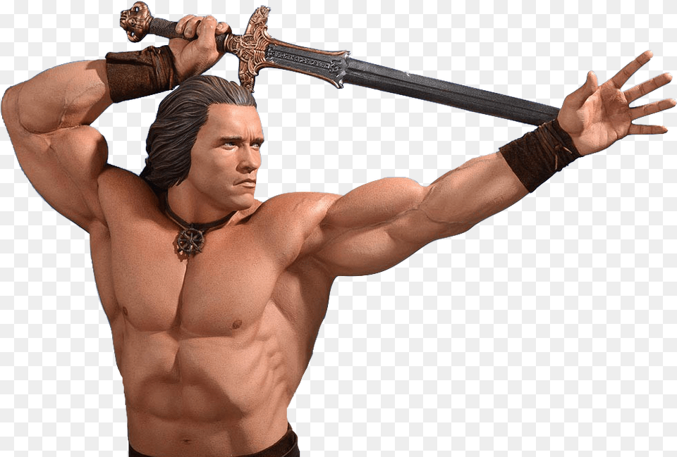 Download Pop Culture Shock Conan The Conan The Barbarian, Weapon, Sword, Person, Man Png Image