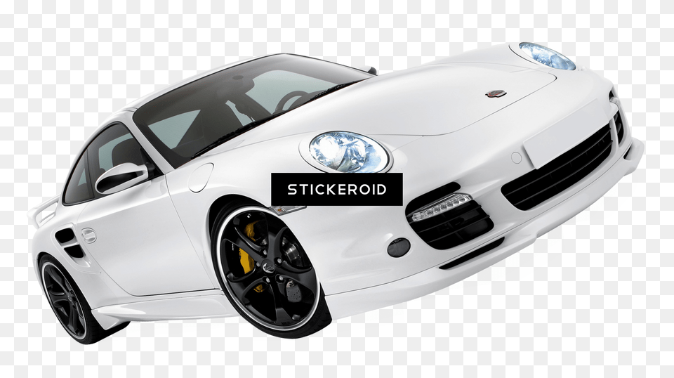 Download Porsche Logo Sports Car With White Background, Alloy Wheel, Vehicle, Transportation, Tire Png Image