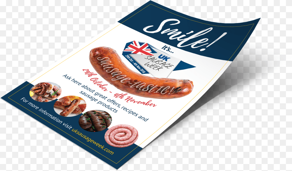 Download Poster National Sausage Week 2018, Advertisement, Business Card, Paper, Text Png Image