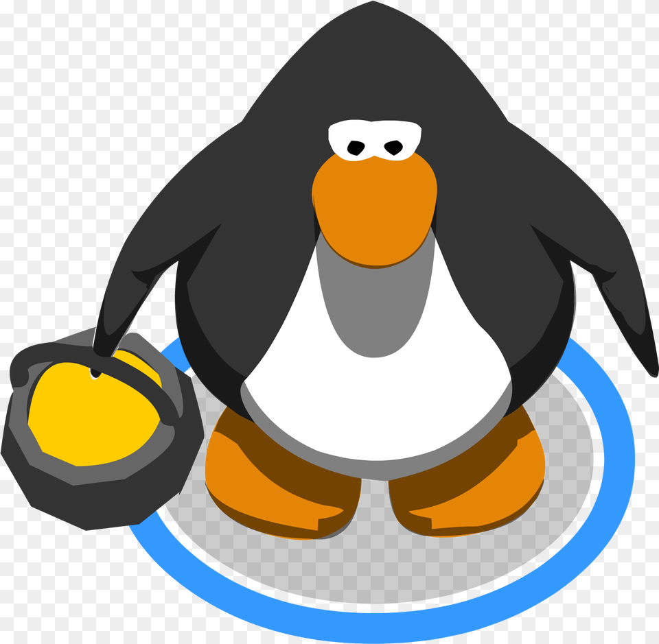 Download Pot Ou0027gold Ig Club Penguin Sprite Jpg Full Size Penguin With A Top Hat, Animal, Bird, Nature, Outdoors Free Transparent Png