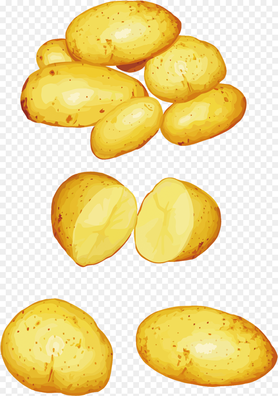 Download Potatoes Clipart Vector, Food, Plant, Potato, Produce Free Transparent Png