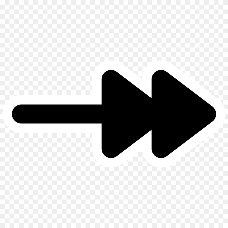 Download Primary Line Double Arrow End Clip Freeuse Sign, Knot, Device, Grass, Lawn Free Transparent Png