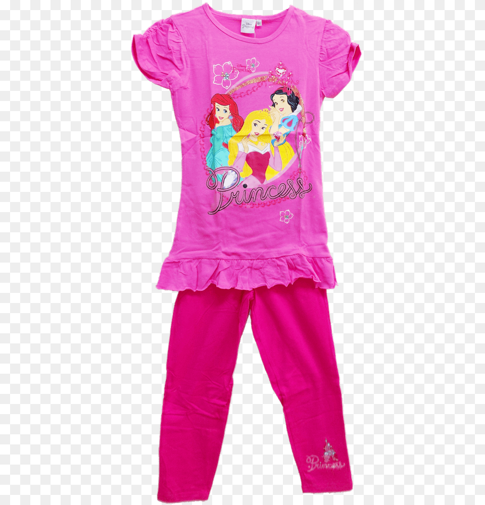 Download Princess Pajama Pajamas, Clothing, Baby, Person, T-shirt Free Transparent Png
