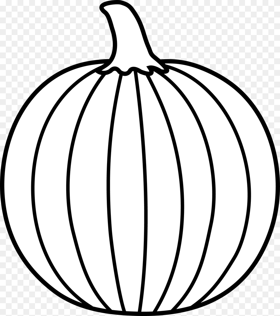 Download Pumpkin Clipart Black And White, Food, Plant, Produce, Vegetable Free Png