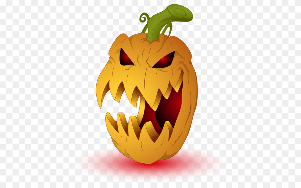 Download Pumpkin Halloween Clip Art Scary Pumpkin Halloween Scary Clip Art, Festival, Food, Plant, Produce Free Transparent Png