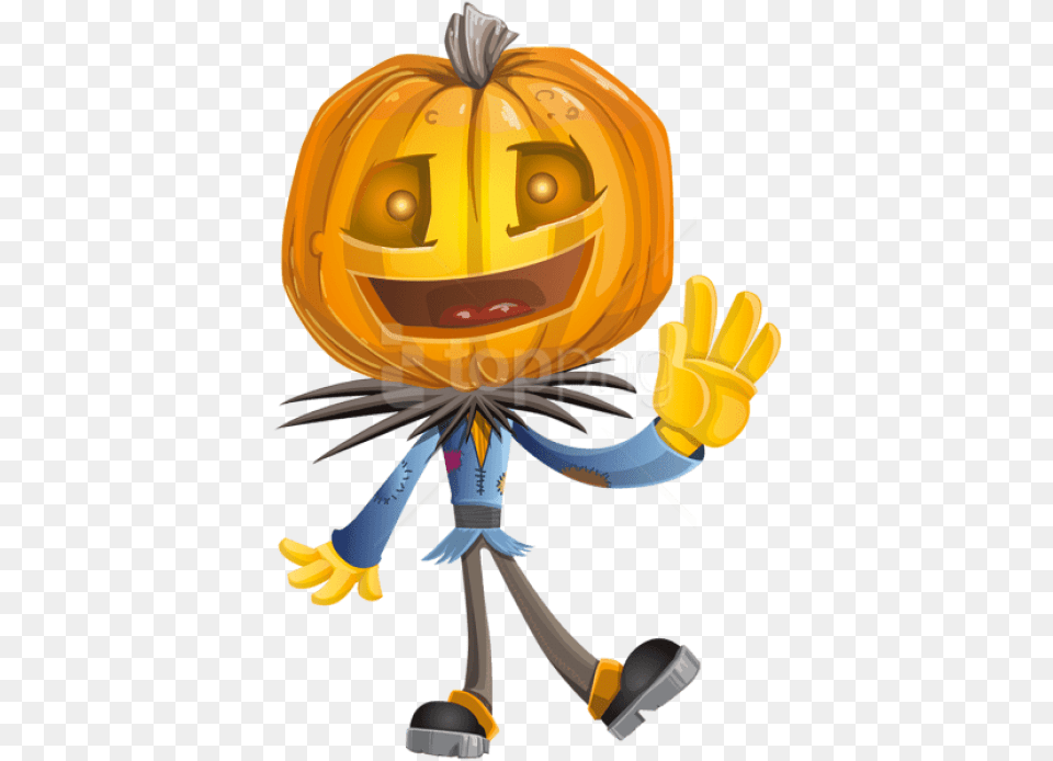 Download Pumpkin Head Images Background Pumpkin Happy Halloween, Food, Plant, Produce, Vegetable Png