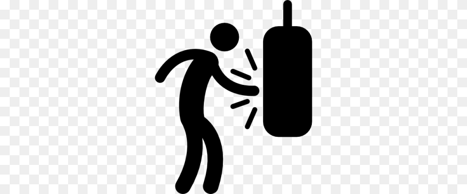 Download Punching Bag Transparent Image And Clipart, Gray Free Png