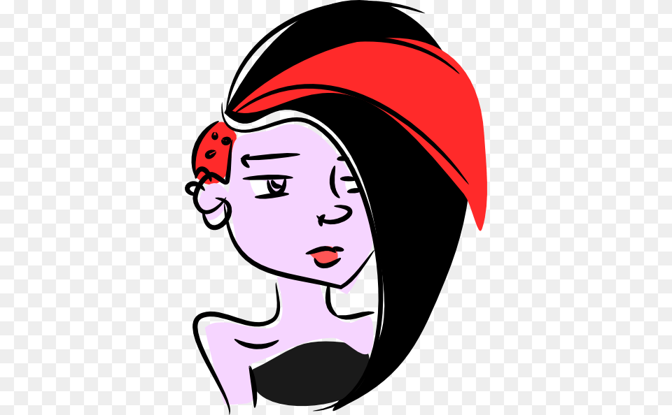 Download Punk Girl Clipart, Cap, Hat, Clothing, Person Png