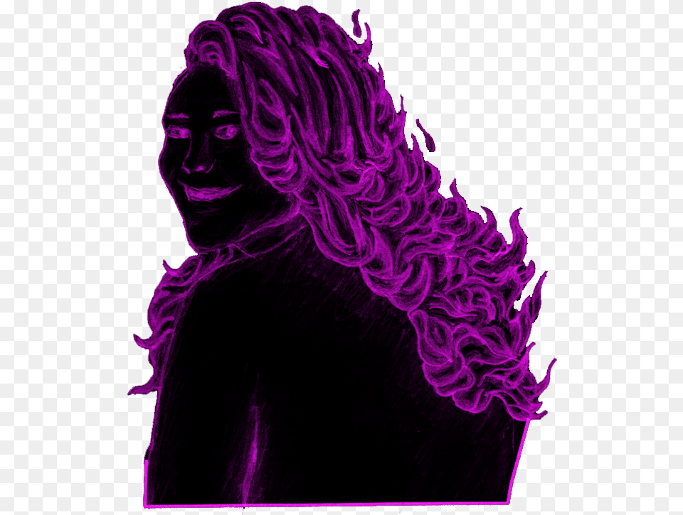 Purple Fire Illustration, Adult, Person, Female, Woman Free Png Download
