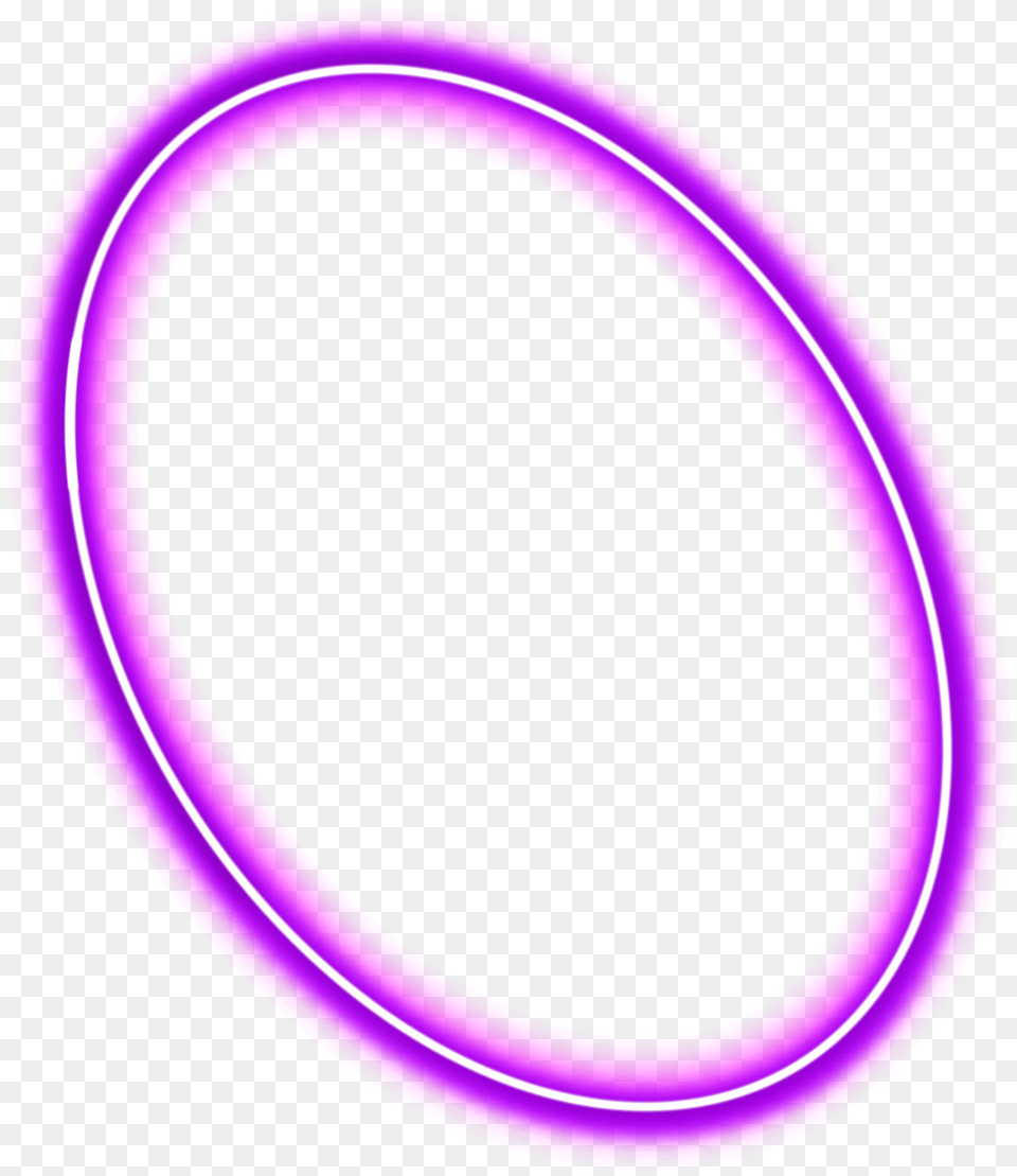 Purple Glowing Circle, Light, Oval, Disk, Hoop Free Png Download