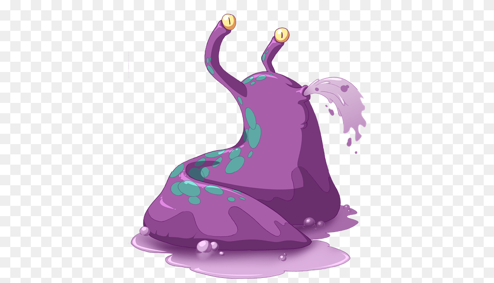 Download Purple Slug With No Giant Slug Art, Droplet, Birthday Cake, Cake, Cream Png