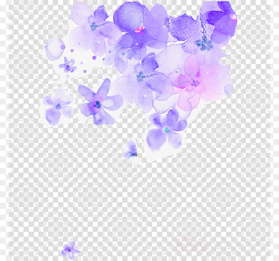 Download Purple Watercolor Flowers Clipart Watercolor Beauty In His Eyes 2nd Edition, Plant, Petal, Flower, Anemone Free Transparent Png