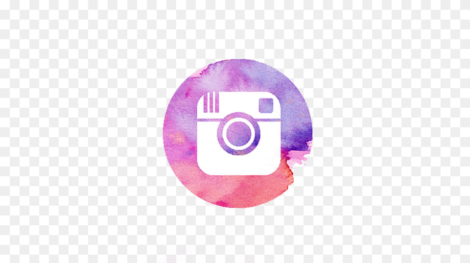 Download Purple Watercolor Instagram Icon Full Size Logo Do Instagram Pdf, Art, Graphics, Face, Head Free Png
