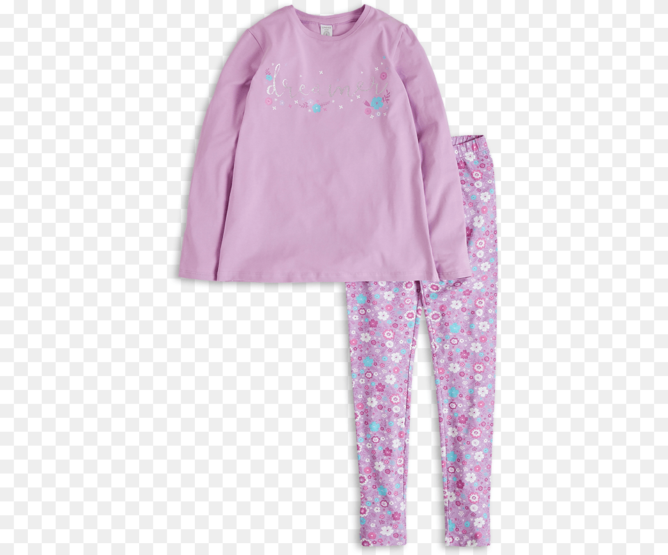 Download Pyjamas Lilac Pajamas Image With No Pajamas, Clothing, Person, Blouse Png